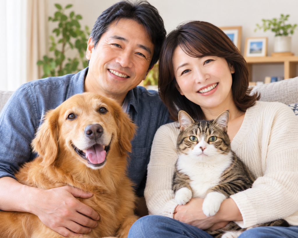 夫婦と犬猫の生活