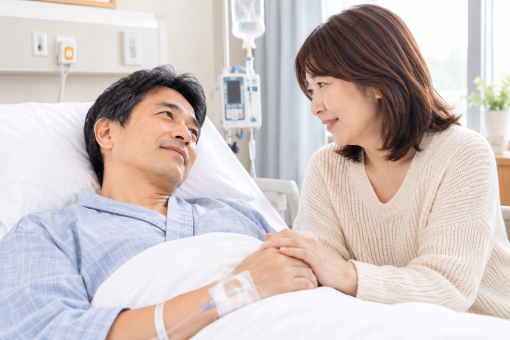 夫が入院してしまった